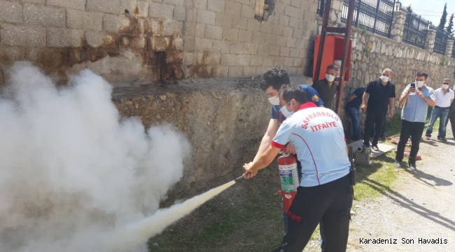 Safranbolu Belediyesi'nden Örnek Yangın Eğitimi