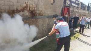 Safranbolu Belediyesi'nden Örnek Yangın Eğitimi