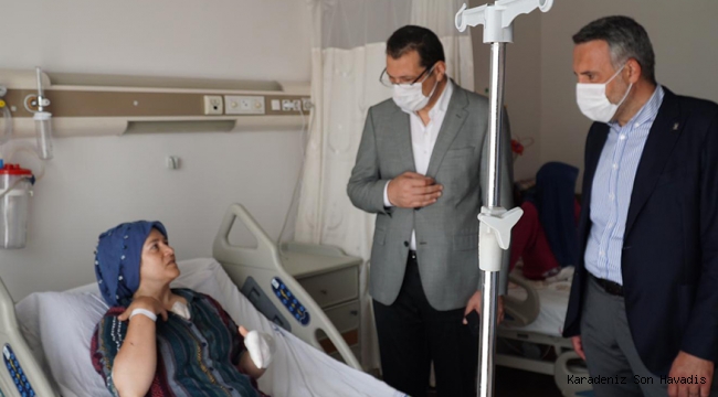 Yavuz, havai fişek fabrikasındaki patlamada yaralananları ziyaret etti