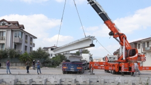 Alternatif yol projesinde köprü tamamlanıyor