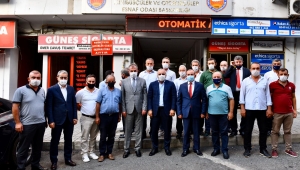 BAŞKAN ZORLUOĞLU DOLMUŞ ESNAFI İLE BİR ARAYA GELDİ