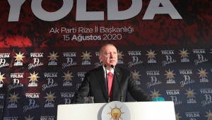 Cumhurbaşkanı Erdoğan, Rize İl Teşkilatı ile yemek programına katıldı