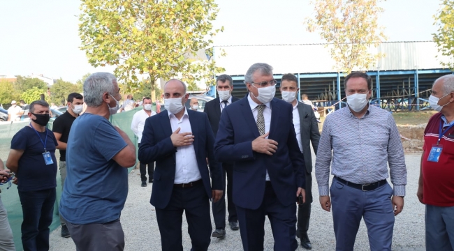 “91 mahalleye hizmet sunacak Hendek itfaiye binası tamamlanıyor”