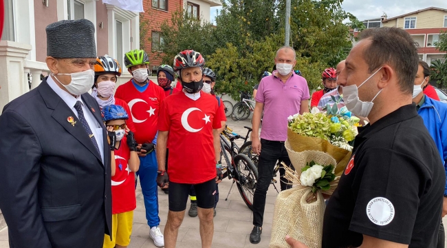 Hareketlilik haftasında pedallar Gaziler Derneği’ne çevrildi