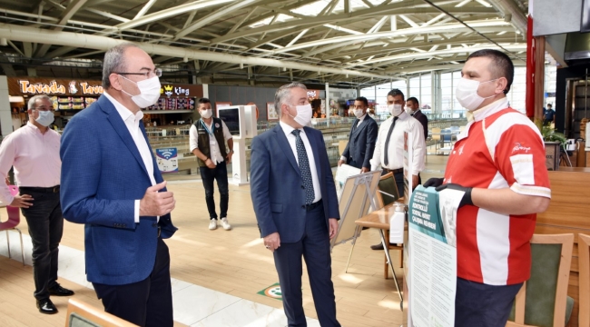 KTO ile Tarım Orman Müdürlüğü'nden AVM'de Covid-19 denetimi