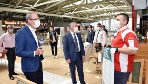 KTO ile Tarım Orman Müdürlüğü'nden AVM'de Covid-19 denetimi