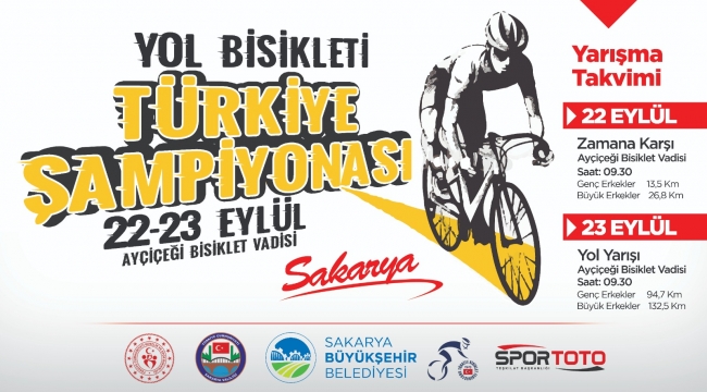 Yol Bisikleti Türkiye Şampiyonası 22 Eylül’de Sakarya’da başlıyor