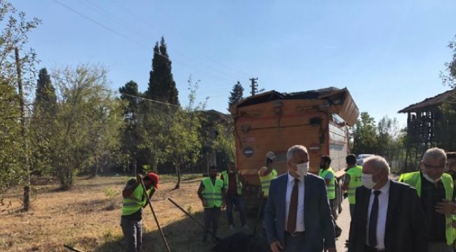 ÇAĞLAYAN VE LÜTFİYEKÖŞK’TE YOL ÇALIŞMASI