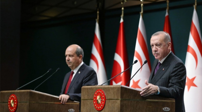 Cumhurbaşkanı Erdoğan, KKTC Başbakanı Ersin Tatar ile düzenlediği ortak basın toplantısında konuştu