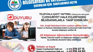 KDZ. EREĞLİ BELEDİYESİ'NDEN UZAKTAN EĞİTİME KATKI