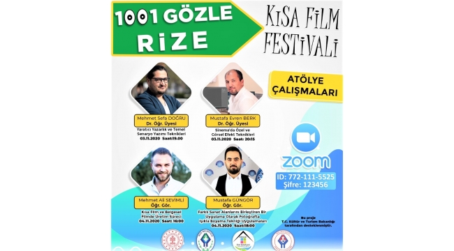 “1001 Gözle Rize” Film Festivalinde Atölye Çalışmaları Başlıyor