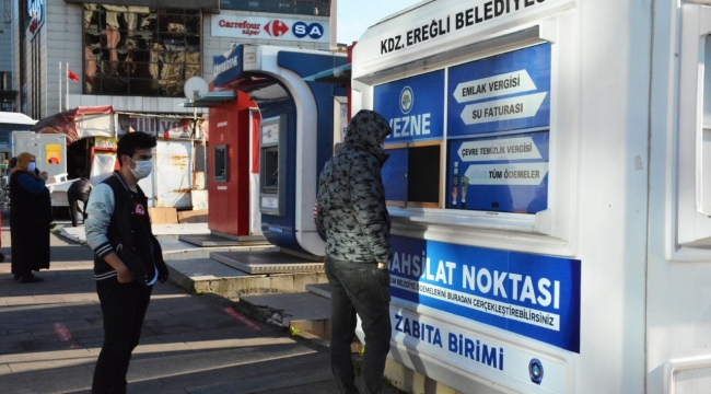 Belediye, çarşı merkezine ödeme noktası yaptı
