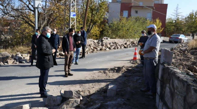 Kayabağ Mahallesi'nde tarihi duvarlar restore ediliyor