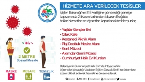 Kdz. Ereğli Belediyesi hizmete ara verilecek tesisleri açıkladı