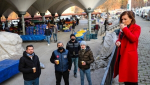 Başkan Köse Pazar Esnafının Yeni Yılını Kutladı