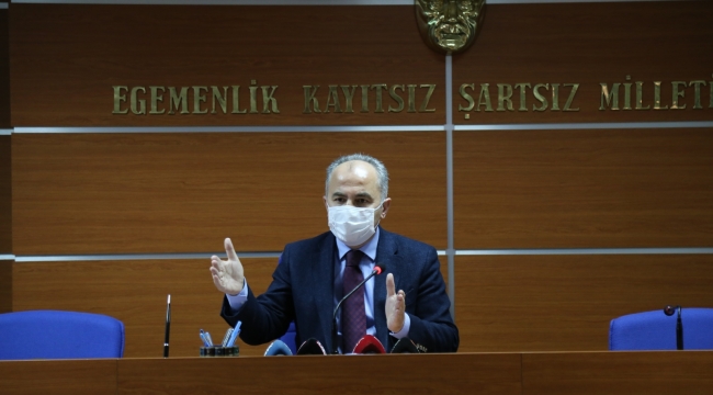 BAŞKAN RAHMİ METİN BASIN TOPLANTISI DÜZENLEDİ.