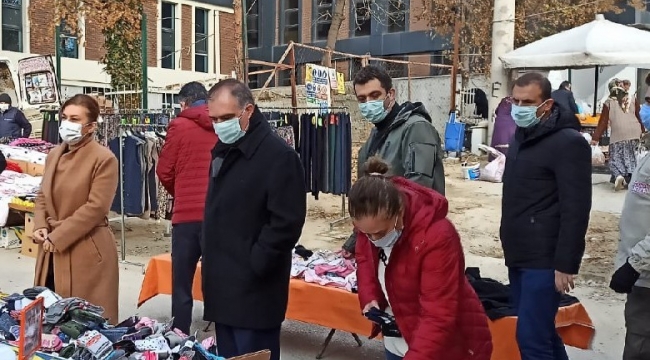 Kaymakam Türköz ve Başkan Köse’den Pazar Yerinde Covid-19 Denetimi