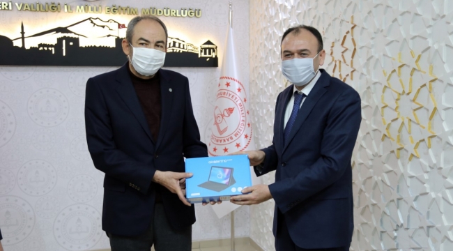 KAYSERİ'DE TOBB’A BAĞLI ODA/BORSA’DAN EĞİTİME TABLET DESTEĞİ