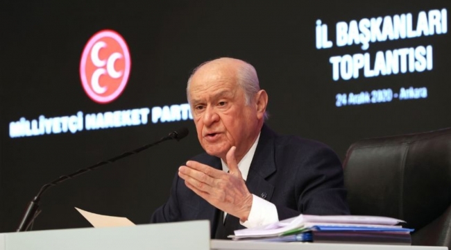 MHP Lideri Bahçeli '' Esasen umutsuzluk yoktur, umutsuz olanlar vardır ''