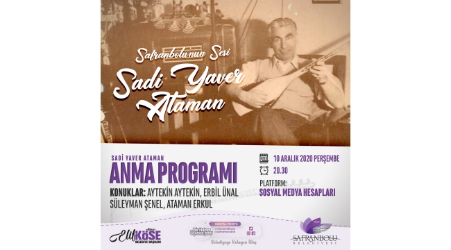 Sadi Yaver Ataman Vefatının 26. Yılında Anılıyor