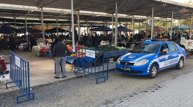 Zabıta ve Polisten Pazaryerinde Pandemi Denetimi…