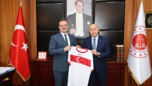 Başkan Özdemir, Cumhuriyet Başsavcısı Şaban Yılmaz'ı ziyaret etti
