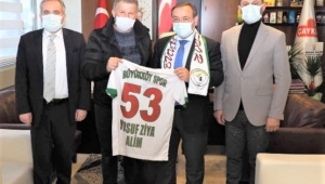 Büyükköy Spor Kulübü Yönetimi'nden, Alim’e tebrik ziyareti