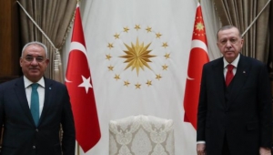 DSP Genel Başkanı Aksakal’dan, Cumhurbaşkanı Erdoğan’a ziyaret.