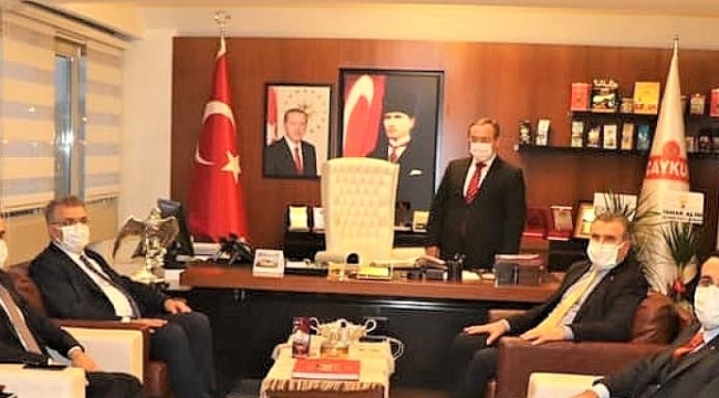 Rize Milletvekillerinden, Alim'e tebrik ziyareti
