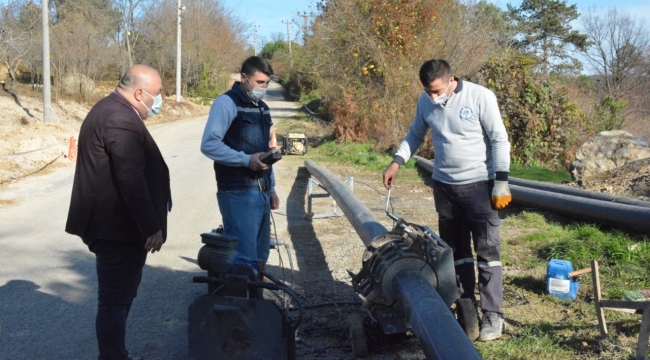 SU VE KANALİZASYON HATTI ÇALIŞMALARI SÜRÜYOR