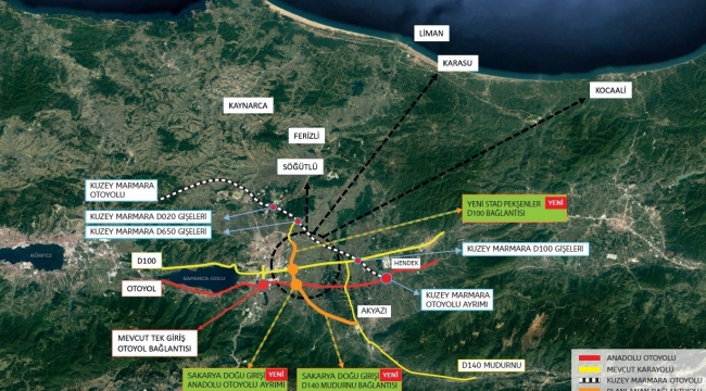 Yeni otoban girişinin ihalesi yapıldı