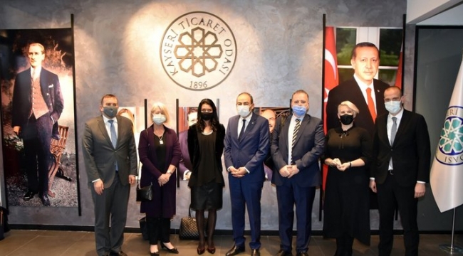 5 ülkenin büyükelçilerinden KTO’ya ziyaret