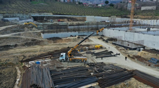 Akoluk İçme Suyu Arıtma Tesisi hızla yükseliyor