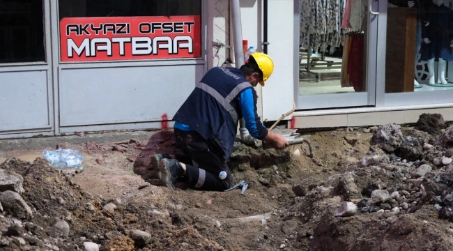 Akyazı’da altyapı çalışmaları aralıksız sürüyor