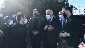 Başkan Zorluoğlu'ndan, Sürmene'ye geçmiş olsun ziyareti