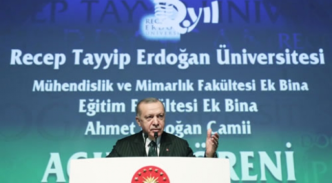 Cumhurbaşkanı Erdoğan, Rize’de...