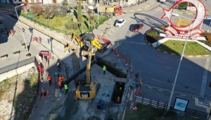 Dev altyapı projesinde 80 km mesafe kat edildi