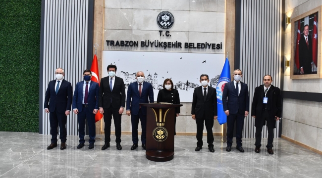 TBB Başkanı Şahin'den, Trabzon Büyükşehir Belediyesine ziyaret