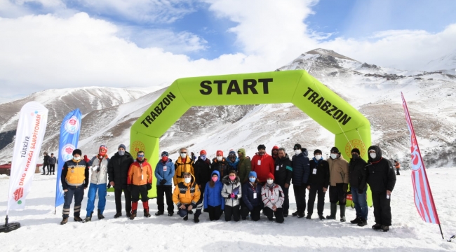 Türkiye Dağ Kayağı Şampiyonası Trabzon'da yapıldı