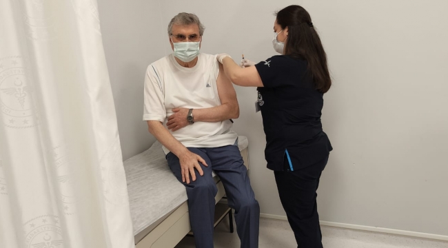 Başkan Yüce, Covid 19 aşısı oldu