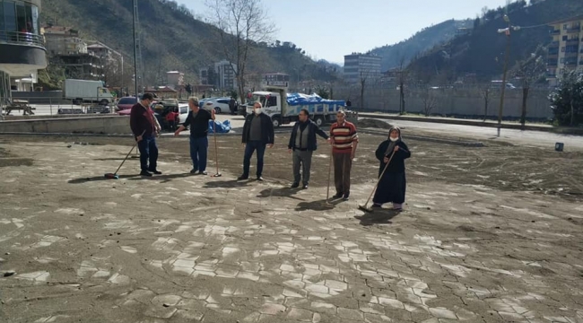 Görele Belediye Başkanı Tolga Erener, saha çalışmalarını yerinde inceledi