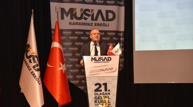 Vali Mustafa Tutulmaz, MÜSİAD Ereğli Şubesinin 21. Olağan Genel Kurulu'na Katıldı