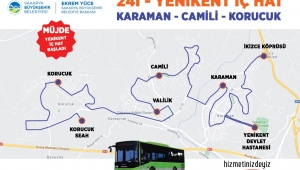 Yenikent bölgesinde yeni otobüs hattı hizmete başladı