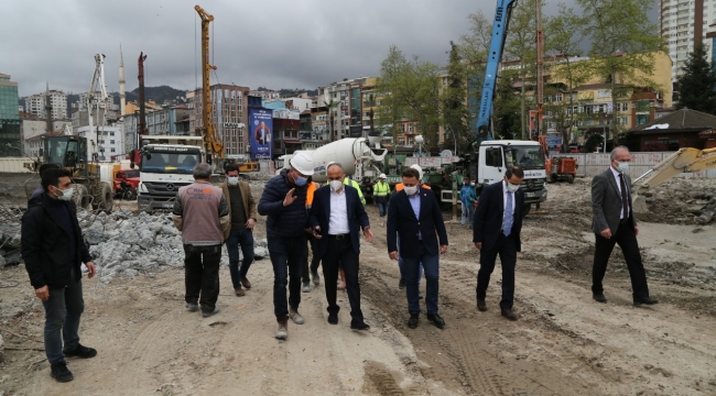 Başkan Metin, Milletvekili Avcı ve İl Başkan Alim belediye yatırımlarını inceledi