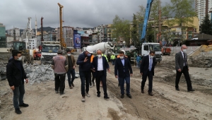 Başkan Metin, Milletvekili Avcı ve İl Başkan Alim belediye yatırımlarını inceledi
