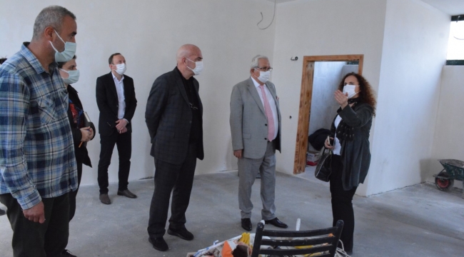 Halil Posbıyık,Oyuncak Evi çalışmalarını yerinde denetledi