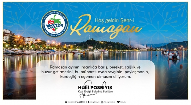 Halil Posbıyık,''sağlık ve huzur dolu Ramazan diliyorum''