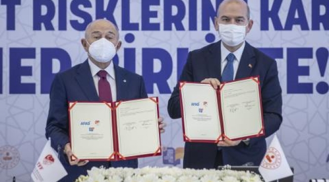 İçişleri Bakanlığı ile TFF arasında Afet Eğitim İş Birliği Protokolü imzalandı