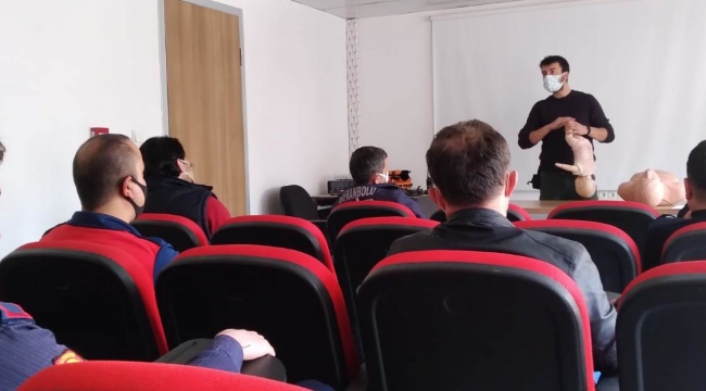 İtfaiye personeline ‘’sertifikalı ilk yardımcı eğitimi’’