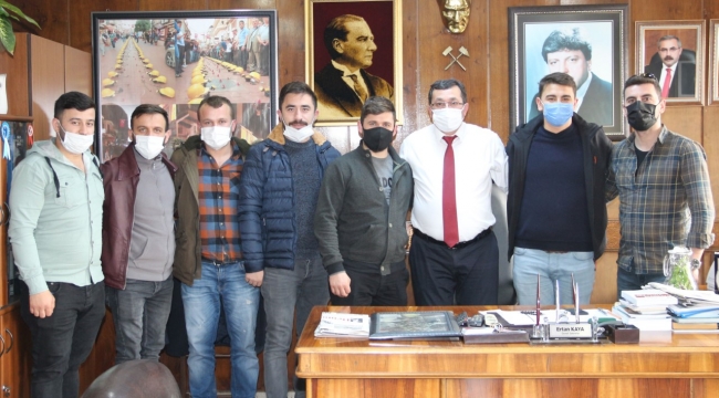 Madencilerden Kaya’ya ziyaret 